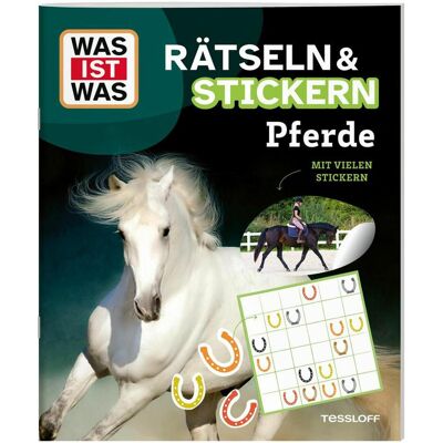 Tessloff, Autocollants, WAS IST WAS Rätseln und Stickern: Pferde (24 Autocollants) - Publicité Tessloff, Autocollants, WAS IST WAS Rätseln und Stickern: Pferde (24 Autocollants) - Publicité
