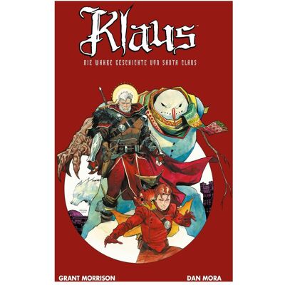 Panini Klaus: Die wahre Geschichte von Santa Claus, Fiction de Grant Morrison, Dan Mora - Publicité Panini Klaus: Die wahre Geschichte von Santa Claus, Fiction de Grant Morrison, Dan Mora - Publicité