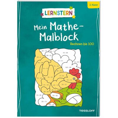 Tessloff LERNSTERN. Mein Mathe-Malblock. Rechnen bis 100, Manuels scolaires de Sabine Schwertführer, Johannes Blendinger - Publicité Tessloff LERNSTERN. Mein Mathe-Malblock. Rechnen bis 100, Manuels scolaires de Sabine Schwertführer, Johannes Blendinger - Publicité
