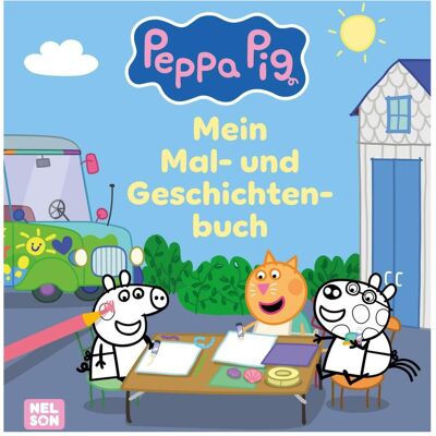 Nelson Peppa Wutz Ausmalbilder: Peppa Pig: Mein Mal- und Geschichtenbuch - Publicité Nelson Peppa Wutz Ausmalbilder: Peppa Pig: Mein Mal- und Geschichtenbuch - Publicité