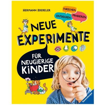 Ravensburger Neue Experimente für Kinder - Spannende Versuche für Kinder ab 5 Jahren, Livre pour enfants de Hermann Krekeler, Sonja Egger, Sibylla Spiegelhauer - Publicité Ravensburger Neue Experimente für Kinder - Spannende Versuche für Kinder ab 5 Jahren, Livre pour enfants de Hermann Krekeler, Sonja Egger, Sibylla Spiegelhauer - Publicité