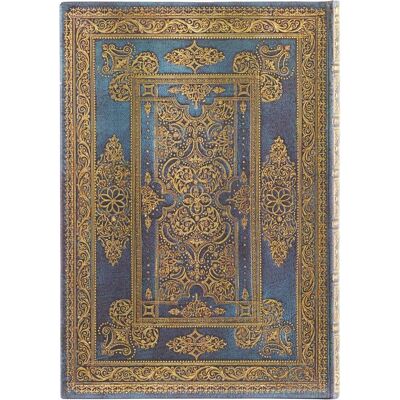 Paperblanks, Cahier + bloc-notes, Carnets à couverture rigide - Luxe Bleu - Midi - Ligné (120 x 180 mm, À rayures, Couverture rigide) - Publicité Paperblanks, Cahier + bloc-notes, Carnets à couverture rigide - Luxe Bleu - Midi - Ligné (120 x 180 mm, À rayures, Couverture rigide) - Publicité