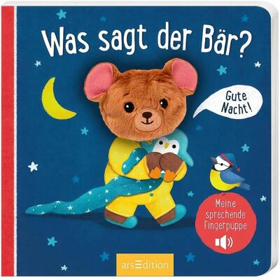 Ars Edition, Livres pour bébé, Meine sprechende Fingerpuppe: Was sagt der Bär? (Allemand) - Publicité Ars Edition, Livres pour bébé, Meine sprechende Fingerpuppe: Was sagt der Bär? (Allemand) - Publicité