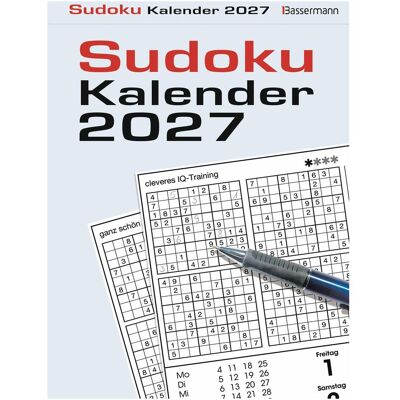 Bassermann, Calendrier + agenda, Sudokukalender 2027 - Publicité Bassermann, Calendrier + agenda, Sudokukalender 2027 - Publicité