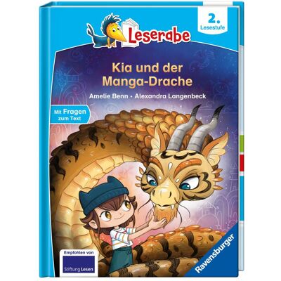 Ravensburger Leserabe 2. Lesestufe - Kia und der Manga-Drache, Manuels scolaires de Amélie Benn, Alexandra Langenbeck - Publicité Ravensburger Leserabe 2. Lesestufe - Kia und der Manga-Drache, Manuels scolaires de Amélie Benn, Alexandra Langenbeck - Publicité