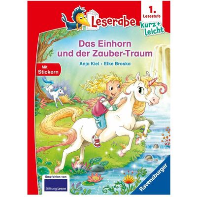 Ravensburger Leserabe 1. Lesestufe Kurz und leicht - Das Einhorn und der Zauber-Traum, Manuels scolaires de Elke Broska, Anja Kiel - Publicité Ravensburger Leserabe 1. Lesestufe Kurz und leicht - Das Einhorn und der Zauber-Traum, Manuels scolaires de Elke Broska, Anja Kiel - Publicité