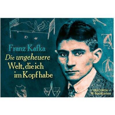 AnacondA, Carte de vœux + papier à lettres, Postkarten-Set Franz Kafka - Die ungeheure Welt, die ich im Kopf habe (18 pcs) - Publicité AnacondA, Carte de vœux + papier à lettres, Postkarten-Set Franz Kafka - Die ungeheure Welt, die ich im Kopf habe (18 pcs) - Publicité