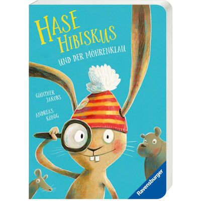 Ravensburger, Livres pour bébé, Hibiscus le lapin et le vol des carottes - Livre pour enfants à partir de 3 ans, Livre cartonné (Allemand) - Publicité Ravensburger, Livres pour bébé, Hibiscus le lapin et le vol des carottes - Livre pour enfants à partir de 3 ans, Livre cartonné (Allemand) - Publicité