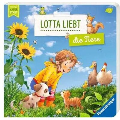Ravensburger, Livres pour bébé, Lotta aime les animaux - Premières connaissances sur les animaux (Allemand) - Publicité Ravensburger, Livres pour bébé, Lotta aime les animaux - Premières connaissances sur les animaux (Allemand) - Publicité
