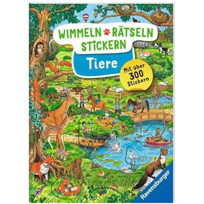 Ravensburger, Autocollants, Wimmeln, Rätseln, Stickern: Tiere (300 Autocollants) - Publicité Ravensburger, Autocollants, Wimmeln, Rätseln, Stickern: Tiere (300 Autocollants) - Publicité