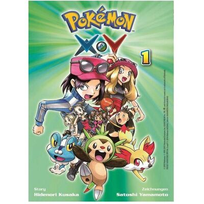 Panini Pokémon X und Y 01, Fiction de Satoshi Yamamamoto, Hidenori Kusaka, Gyo Araiwa - Publicité Panini Pokémon X und Y 01, Fiction de Satoshi Yamamamoto, Hidenori Kusaka, Gyo Araiwa - Publicité