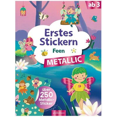 Ars Edition, Autocollants, Erstes Stickern Metallic Feen (250 Autocollants) - Publicité Ars Edition, Autocollants, Erstes Stickern Metallic Feen (250 Autocollants) - Publicité