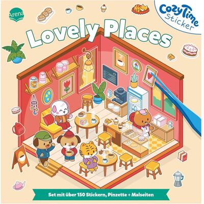 Arena, Autocollants, Cozy Time Sticker. Lovely Places - Publicité Arena, Autocollants, Cozy Time Sticker. Lovely Places - Publicité