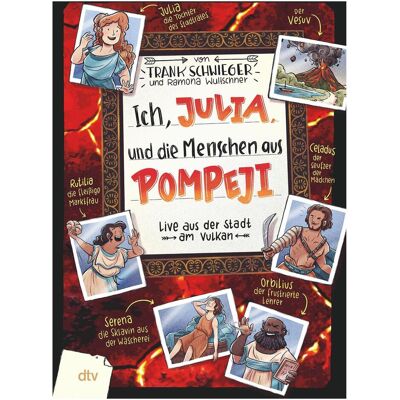 DTV Ich, Julia, und die Menschen aus Pompeji, Livre pour enfants de Frank Schwieger - Publicité DTV Ich, Julia, und die Menschen aus Pompeji, Livre pour enfants de Frank Schwieger - Publicité