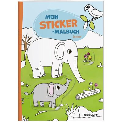 Tessloff, Autocollants, Mein Sticker-Malbuch. Zootiere (35 Autocollants) - Publicité Tessloff, Autocollants, Mein Sticker-Malbuch. Zootiere (35 Autocollants) - Publicité