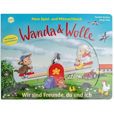 Arena, Livres pour bébé, Mein Spiel- und Mitmachbuch – Wanda und Wolle – Wir sind Fr (Allemand) - Publicité Arena, Livres pour bébé, Mein Spiel- und Mitmachbuch – Wanda und Wolle – Wir sind Fr (Allemand) - Publicité