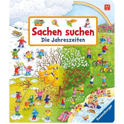 Ravensburger Sachen suchen - Die Jahreszeiten, Livre pour enfants de Susanne Gernhäuser, Barbara Jelenkovich - Publicité Ravensburger Sachen suchen - Die Jahreszeiten, Livre pour enfants de Susanne Gernhäuser, Barbara Jelenkovich - Publicité