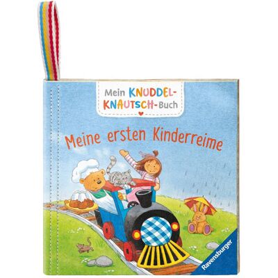 Ravensburger, Livres pour bébé, Mein Knuddel-Knautsch-Buch - Meine ersten Kinderreime (Allemand) - Publicité Ravensburger, Livres pour bébé, Mein Knuddel-Knautsch-Buch - Meine ersten Kinderreime (Allemand) - Publicité