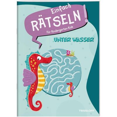 Tessloff Einfach rätseln! Für Kindergarten-Kids. Unter Wasser, Livre pour enfants de Ilka Röhling - Publicité Tessloff Einfach rätseln! Für Kindergarten-Kids. Unter Wasser, Livre pour enfants de Ilka Röhling - Publicité