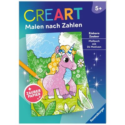 Ravensburger CreArt Peinture par numéros à partir de 5 : Licorne magique, livre de coloriage, 24 motifs - Publicité Ravensburger CreArt Peinture par numéros à partir de 5 : Licorne magique, livre de coloriage, 24 motifs - Publicité