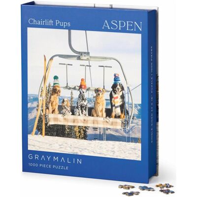 Workman Publishing Gray Malin Aspen 1000 Piece Book Box Puzzle (1000 pièces) - Publicité Workman Publishing Gray Malin Aspen 1000 Piece Book Box Puzzle (1000 pièces) - Publicité