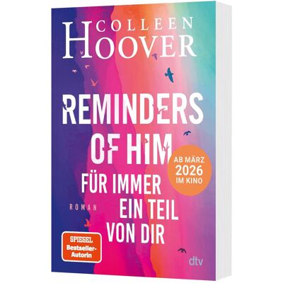 DTV Für immer ein Teil von dir, Fiction de Colleen Hoover. Publicité DTV Für immer ein Teil von dir, Fiction de Colleen Hoover. Publicité