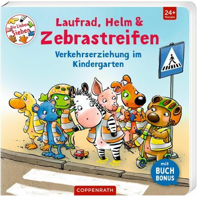 Coppenrath Laufrad, Helm & Zebrastreifen, Livre pour enfants de Kerstin Völker - Publicité Coppenrath Laufrad, Helm & Zebrastreifen, Livre pour enfants de Kerstin Völker - Publicité