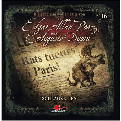 Edgar Allan Poe & Auguste Dupin 16 A la une, Livres audio de Edgar Allan Poe - Publicité Edgar Allan Poe & Auguste Dupin 16 A la une, Livres audio de Edgar Allan Poe - Publicité