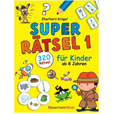 Bassermann Superrätsel 1 für Kinder ab 8 Jahren - mit 320 Rätseln! (Allemand) - Publicité Bassermann Superrätsel 1 für Kinder ab 8 Jahren - mit 320 Rätseln! (Allemand) - Publicité