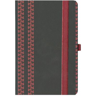 Rossi, Cahier + bloc-notes, Carnet de notes décoratif 0014-01 (À rayures, Couverture rigide) - Publicité Rossi, Cahier + bloc-notes, Carnet de notes décoratif 0014-01 (À rayures, Couverture rigide) - Publicité