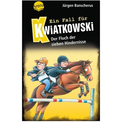 Arena Ein Fall für Kwiatkowski (33). Der Fluch der sieben Hindernisse, Livre pour enfants de Jürgen Banscherus, Ralf Butschkov - Publicité Arena Ein Fall für Kwiatkowski (33). Der Fluch der sieben Hindernisse, Livre pour enfants de Jürgen Banscherus, Ralf Butschkov - Publicité
