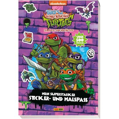 Panini, Autocollants, Tales of the Teenage Mutant Ninja Turtles : Mon jeu d'autocollants et de coloriage super puissant (500 Autocollants) - Publicité Panini, Autocollants, Tales of the Teenage Mutant Ninja Turtles : Mon jeu d'autocollants et de coloriage super puissant (500 Autocollants) - Publicité