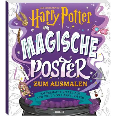 Panini, Tableaux, Harry Potter: Magische Poster zum Ausmalen (23 x 25.50 cm) - Publicité Panini, Tableaux, Harry Potter: Magische Poster zum Ausmalen (23 x 25.50 cm) - Publicité