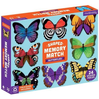 Mudpuppy Match de mémoire en forme, papillons (Anglais) - Publicité Mudpuppy Match de mémoire en forme, papillons (Anglais) - Publicité
