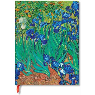 Paperblanks, Cahier + bloc-notes, Van Gogh's Irises Mini journal cartonné non relié (fermeture par bande élastique) (9 x 14 cm, Blanc, Couverture rigide) - Publicité Paperblanks, Cahier + bloc-notes, Van Gogh's Irises Mini journal cartonné non relié (fermeture par bande élastique) (9 x 14 cm, Blanc, Couverture rigide) - Publicité