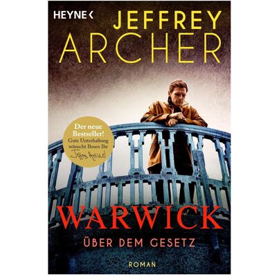 Heyne Über dem Gesetz, Fiction de Jeffrey Archer. Publicité Heyne Über dem Gesetz, Fiction de Jeffrey Archer. Publicité