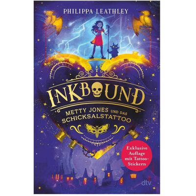 DTV Inkbound – Metty Jones und das Schicksalstattoo, Livre pour enfants de Philippa Leathley - Publicité DTV Inkbound – Metty Jones und das Schicksalstattoo, Livre pour enfants de Philippa Leathley - Publicité