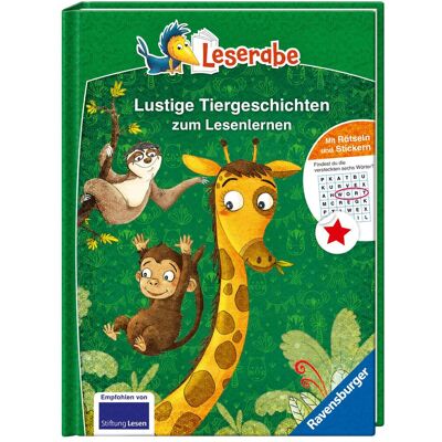 Ravensburger Leserabe - Sonderausgaben: Lustige Tiergeschichten zum Lesenlernen, Livre pour enfants de Patrick Wirbeleit, Stefanie Reich, Manfred May, Frauke Nahrgang. Publicité Ravensburger Leserabe - Sonderausgaben: Lustige Tiergeschichten zum Lesenlernen, Livre pour enfants de Patrick Wirbeleit, Stefanie Reich, Manfred May, Frauke Nahrgang. Publicité