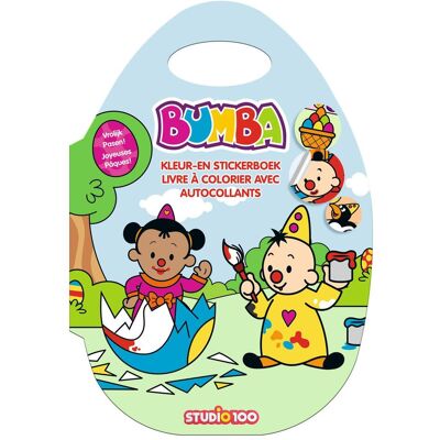Studio 100 Livre de coloriage et d'autocollants Bumba Pâques - Publicité Studio 100 Livre de coloriage et d'autocollants Bumba Pâques - Publicité