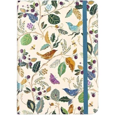 Peter Pauper, Cahier + bloc-notes, Mini-Notizbuch „Vögel und Brombeeren“. (B6, À rayures, Couverture rigide) - Publicité Peter Pauper, Cahier + bloc-notes, Mini-Notizbuch „Vögel und Brombeeren“. (B6, À rayures, Couverture rigide) - Publicité