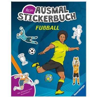 Ravensburger, Autocollants, Mein Ausmalstickerbuch Fussball - Grand livre avec plus de 300 autocollants, beaucoup d'autocollants (300 Autocollants) - Publicité Ravensburger, Autocollants, Mein Ausmalstickerbuch Fussball - Grand livre avec plus de 300 autocollants, beaucoup d'autocollants (300 Autocollants) - Publicité