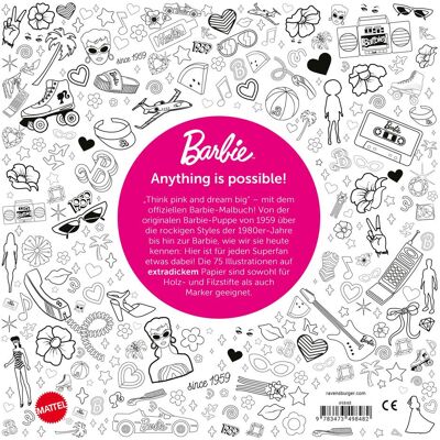 Ravensburger Barbie: Das offizielle Malbuch - Publicité Ravensburger Barbie: Das offizielle Malbuch - Publicité