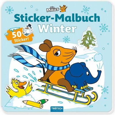 Trötsch, Autocollants, Die Maus - Stickermalbuch Winter (50 Autocollants) - Publicité Trötsch, Autocollants, Die Maus - Stickermalbuch Winter (50 Autocollants) - Publicité