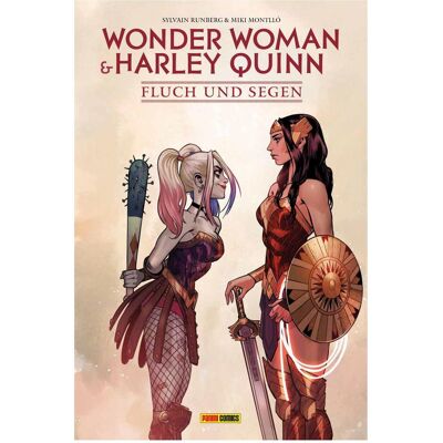 Panini Wonder Woman & Harley Quinn: Fluch und Segen, Fiction de Sylvain Runberg, Miki Montillò - Publicité Panini Wonder Woman & Harley Quinn: Fluch und Segen, Fiction de Sylvain Runberg, Miki Montillò - Publicité