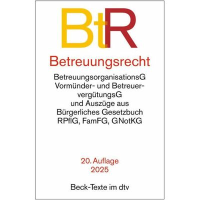 DTV Betreuungsrecht, Livres spécialisés de Szymon Mazur - Publicité DTV Betreuungsrecht, Livres spécialisés de Szymon Mazur - Publicité
