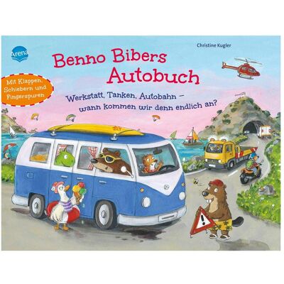 Arena Benno Bibers Autobuch, Livre pour enfants de Christine Kugler - Publicité Arena Benno Bibers Autobuch, Livre pour enfants de Christine Kugler - Publicité