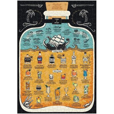 Workman Publishing Rum Lover's 500-piece Jigsaw Puzzle (500 pièces) - Publicité Workman Publishing Rum Lover's 500-piece Jigsaw Puzzle (500 pièces) - Publicité