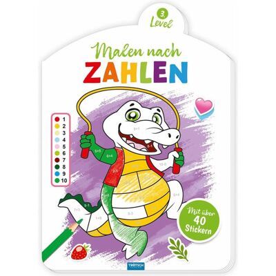 Trötsch Peinture par numéros 3ème niveau Livre de coloriage - Publicité Trötsch Peinture par numéros 3ème niveau Livre de coloriage - Publicité