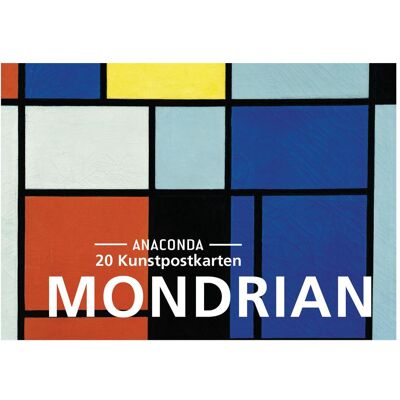 Anaconda, Carte de vœux + papier à lettres, Set de cartes postales Piet Mondrian (1 pcs) - Publicité Anaconda, Carte de vœux + papier à lettres, Set de cartes postales Piet Mondrian (1 pcs) - Publicité