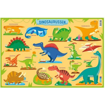 Deltas Dessous de verre pédagogique maternelle - Dinosaure - Publicité Deltas Dessous de verre pédagogique maternelle - Dinosaure - Publicité